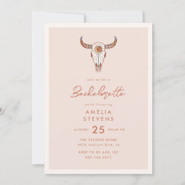 Wüste Cowgirl Junggeselinnen-Abschied Einladung