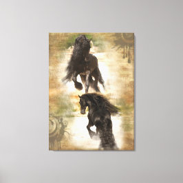 Wüste der Freude - überzogene Leinwand