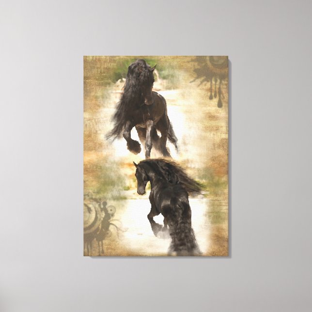 Wüste der Freude - überzogene Leinwand (Vorderseite)