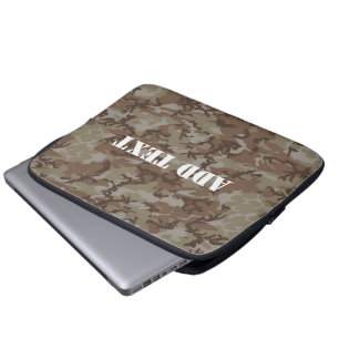Wüste der Wälder MilitärCamouflage Laptopschutzhülle