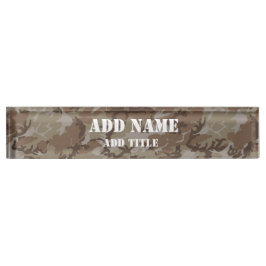 Wüste der Wälder Militärische Camouflage Namensplakette