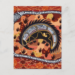 Wüste Echidna Dreaming Postkarte