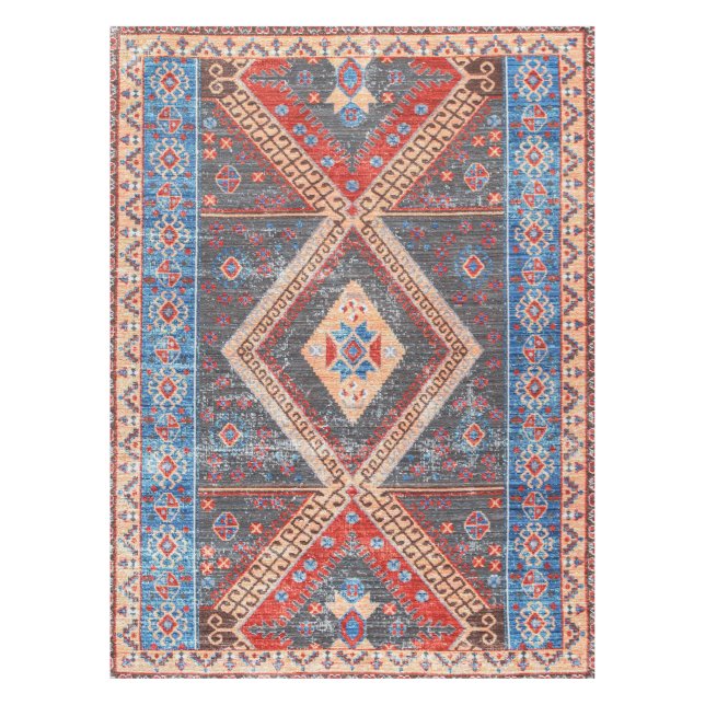 Wüste Echoes: Südwestliches Boho-Erbe Tischdecke (Vorderseite)