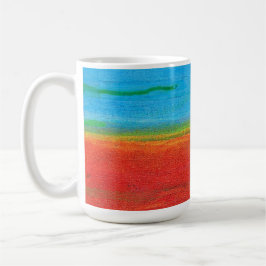 Wüste Horizon blauer Himmel Orange Sand abstrakt Kaffeetasse