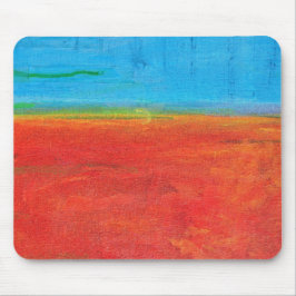 Wüste Horizon blauer Himmel Orange Sand abstrakt Mousepad