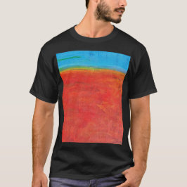 Wüste Horizon orangen Sand und blauer Himmel T-Shirt