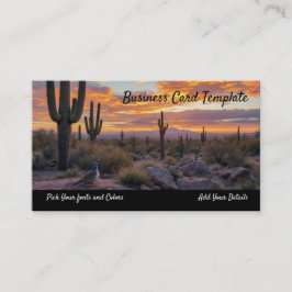Wüste im Südwesten von Arizona Visitenkarte