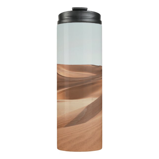 WÜSTE IM TAG UNTER KLAR BLUE SKY THERMOSBECHER (Vorderseite)