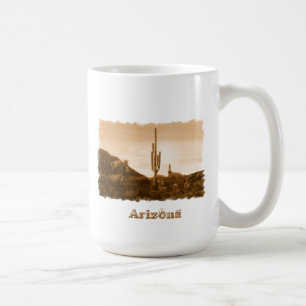 Wüste in Sepia, Arizona Tasse