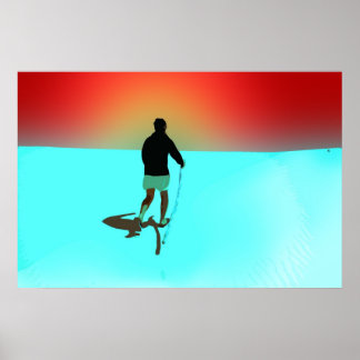 Wüste laufen poster