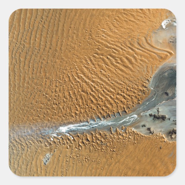 Wüste Namib, Namibia Quadratischer Aufkleber (Vorderseite)