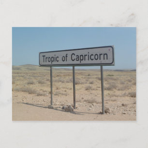 Wüste Namib, Tropic of Capricorn, Namibia, Afrika Postkarte