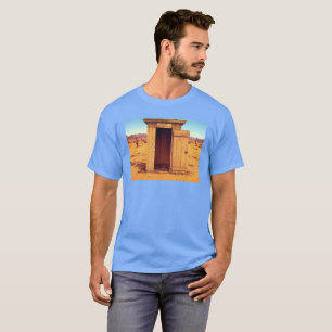 Wüste Outhouse Männer blauer T - Shirt