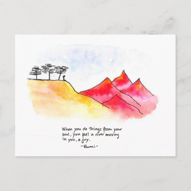 Wüste Postkarte (Vorderseite)