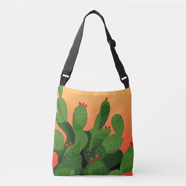 Wüste Prickly Pear Arizona Tasche (Vorderseite)