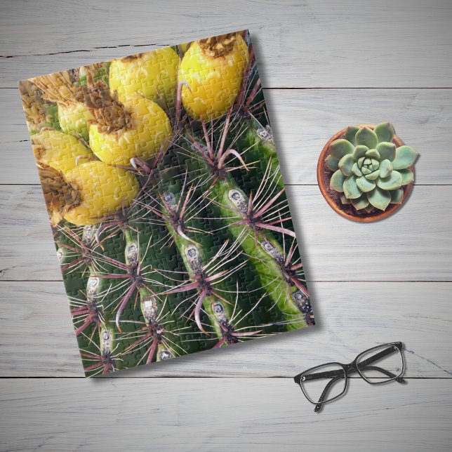 Wüste Prickly Pear Cactus Blooming Blume Puzzle (Von Creator hochgeladen)