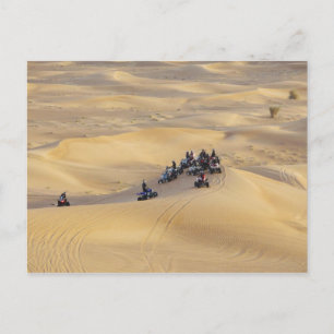 Wüste-Quad-Fahrräder, Dubai Postkarte