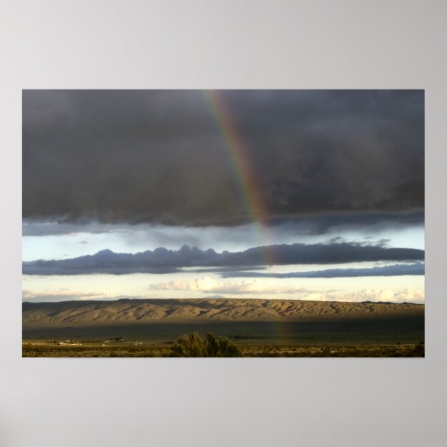 Wüste Rainbow Poster (Vorne)