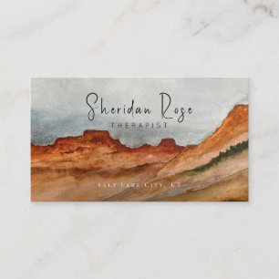 Wüste Red Rocks Mountain Business Card Visitenkarte
