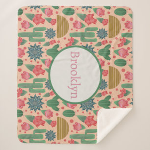 Wüste Rosa Kinderzimmer Decor-Baby Girl Sherpadecke