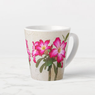 Wüste Rose Blume Latte Tasse