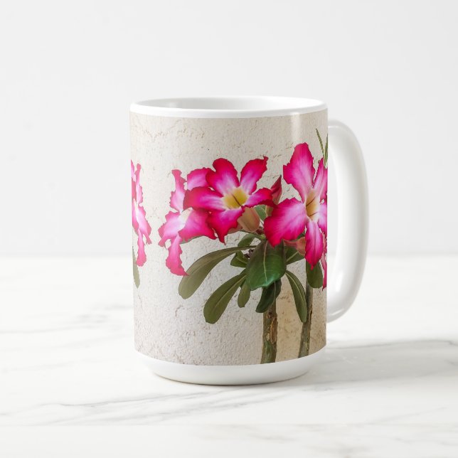 Wüste Rose Blume Tasse (VorderseiteRechts)