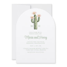 Wüste Rose Cactus Monogram Wedding