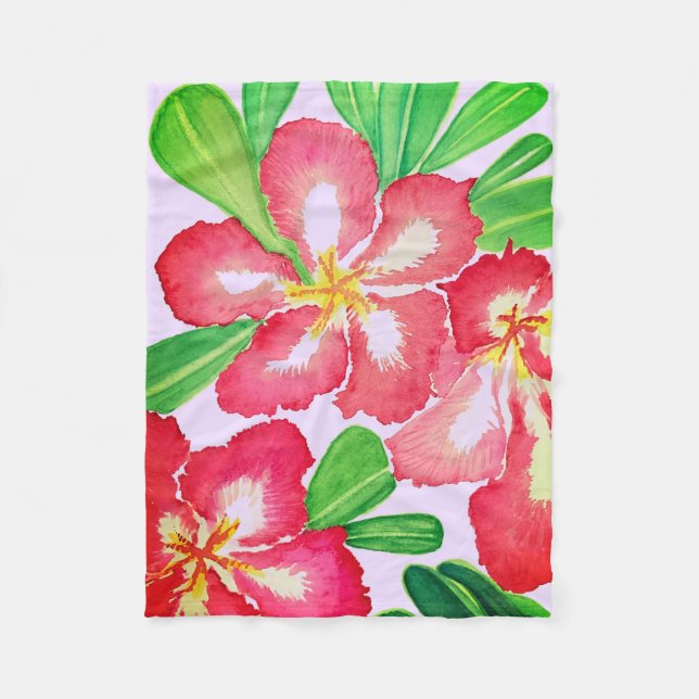 Wüste-Rose Fleecedecke (Vorderseite)