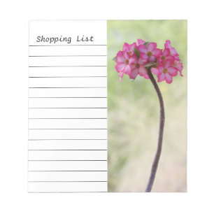 Wüste-Rose in Rosa Notizblock