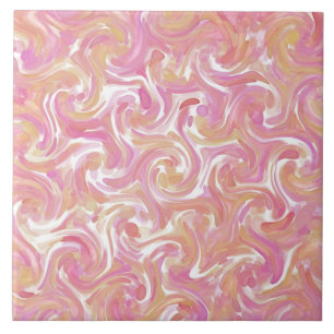 Wüste Rose Swirl Keramik Tile Fliese