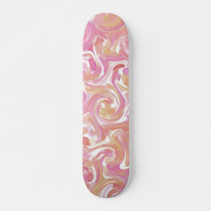 Wüste Rose Swirl Skateboard