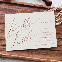 Wüste | RSVP Karte mit Beige Menü