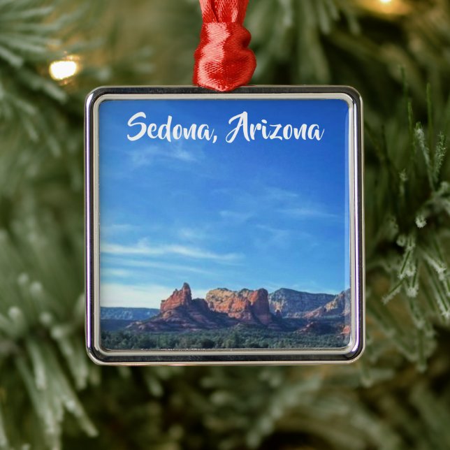 Wüste Sedona Arizona Custom Ornament Aus Metall (Baum)