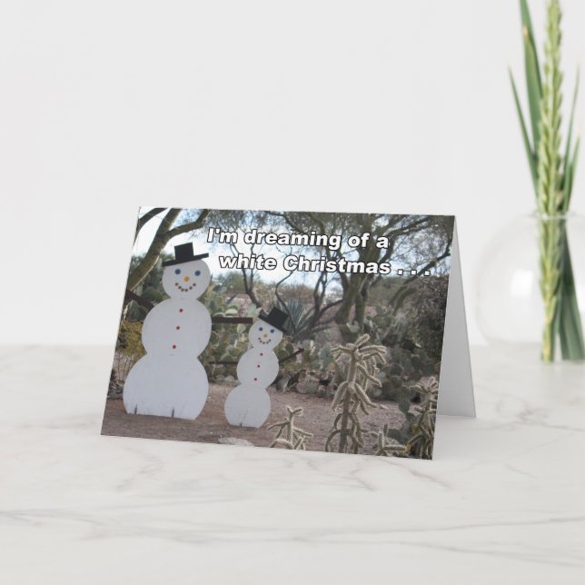 Wüste Snowbirds Weihnachtskarte Feiertagskarte (Vorderseite)