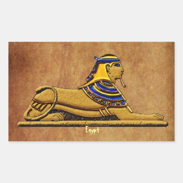 Wüste Sphinx Antikes Ägypten Sticker (Vorderseite)