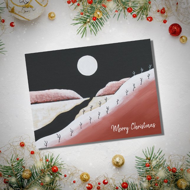 Wüste Südwest Weihnachtskaktus Feiertagspostkarte (Von Creator hochgeladen)