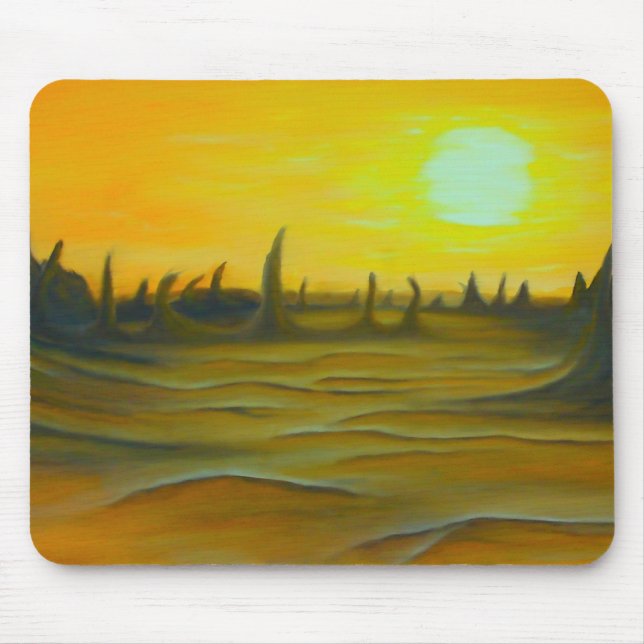 Wüste Sun Painting Mousepad (Vorne)