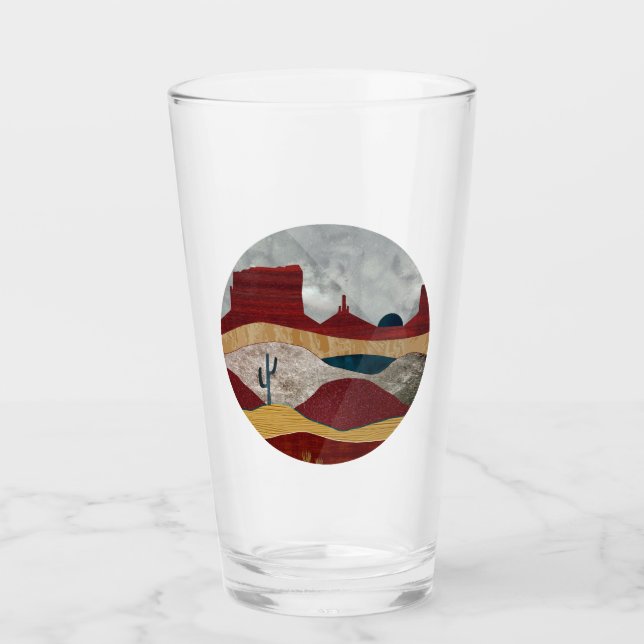 Wüste Sunrise Glas (Vorderseite)