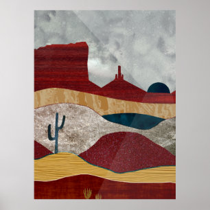 Wüste Sunrise Poster
