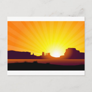 Wüste Sunrise Postkarte