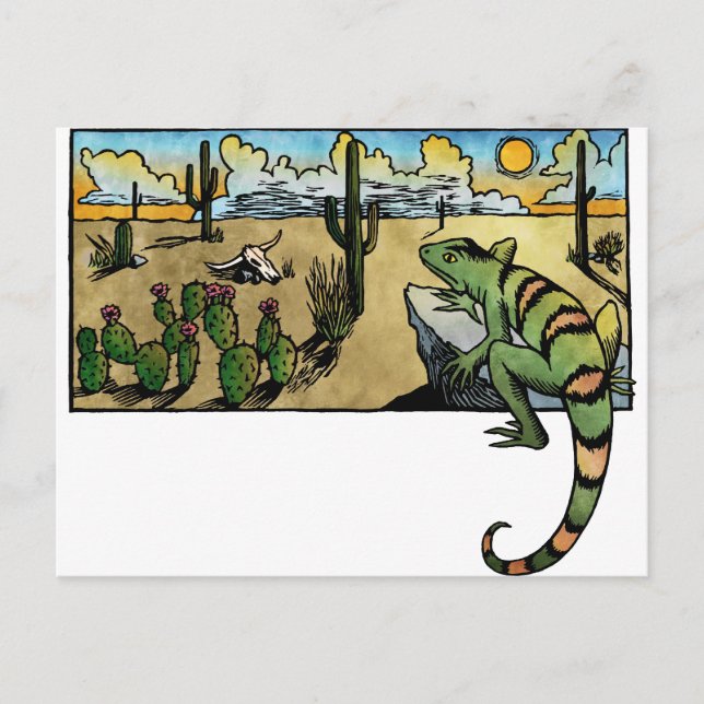 Wüste Sunrise Postkarte (Vorderseite)