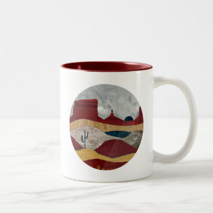 Wüste Sunrise Zweifarbige Tasse