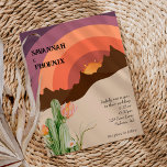 Wüste Sunset Hochzeit in Urlaubsort Einladung<br><div class="desc">Diese Wüste Sonnenuntergang Hochzeit in Urlaubsort lädt zu einer modernen Wüstenhochzeit ein. Dieses Design zeichnet sich durch eine schwarze Typografie mit einem lila, roten und rosa Sonnenuntergang aus, mit dem Wüstensand und Kakteen, um Ihre klassische Hochzeit oder minimalistische Hochzeit im Frühling, Sommer, Herbst oder Winter. Gerne stehen wir Ihnen für...</div>