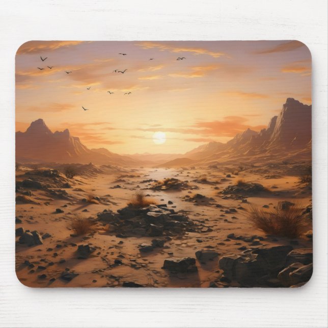 Wüste Sunset Mousepad (Vorne)