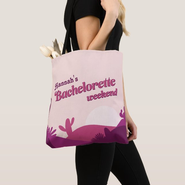 Wüste Sunset Pinks Bachelorette Wochenende Tote Ta (Von Nahem)