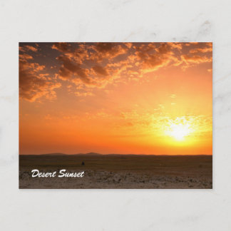 Wüste Sunset Postkarte