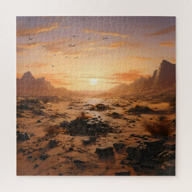 Wüste Sunset Puzzle (Vertikal)