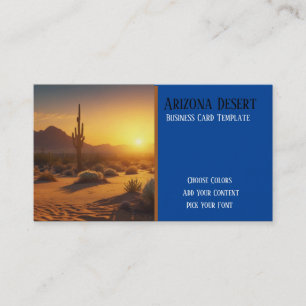 Wüste Sunset Southwestern Business Card Visitenkarte