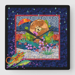 WÜSTE SUNSHOWER Chow-Chow Wanduhr