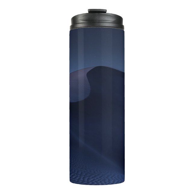 WÜSTE TÄGLICH UNTER BLAUEM HIMMEL THERMOSBECHER (Vorderseite)
